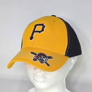 Pittsburgh Pirates Genuine MLB Baseball Cap Yellow/Black P Logo Fan Favorite‎